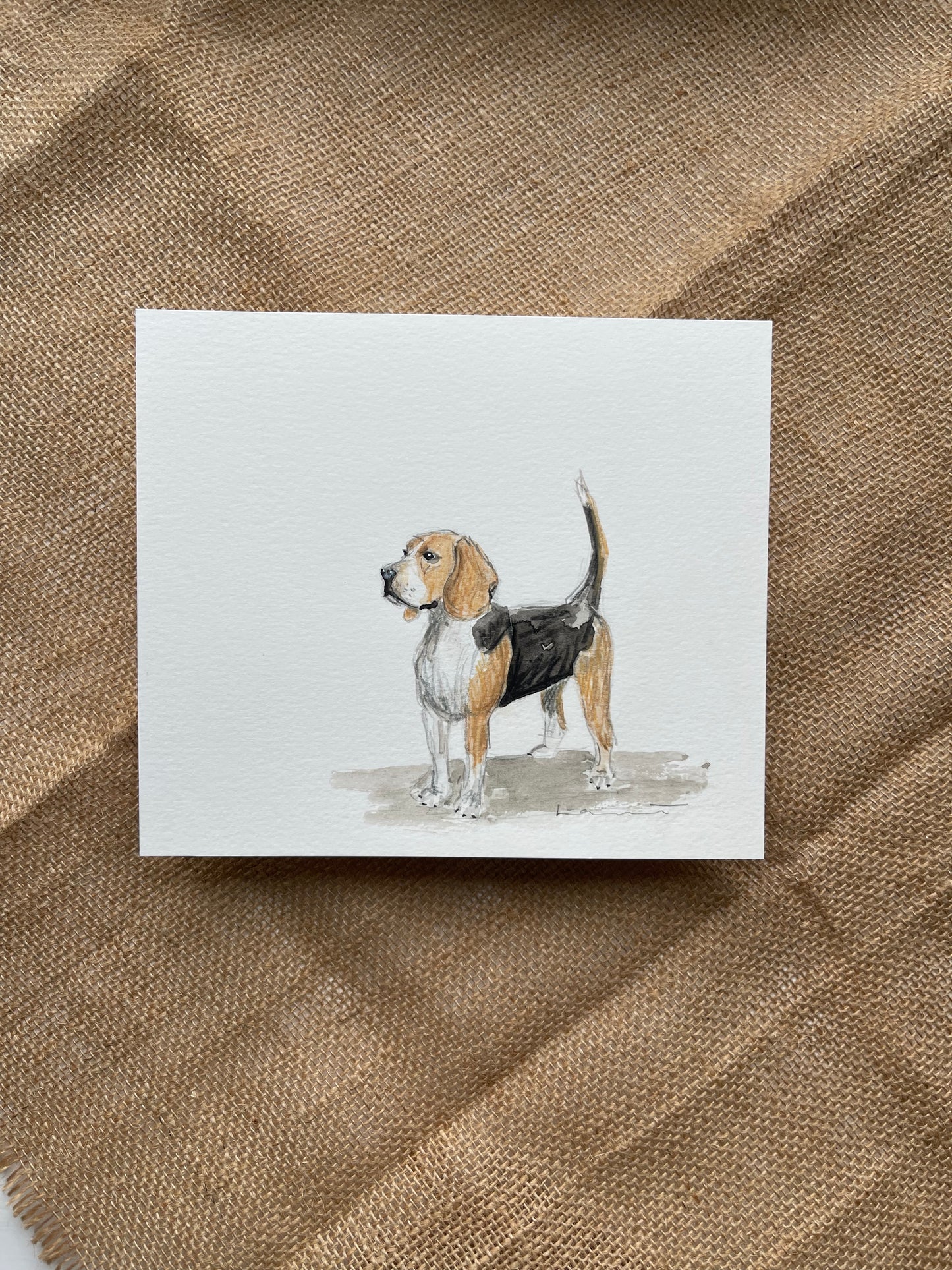 'Who's That' Beagle Illustration