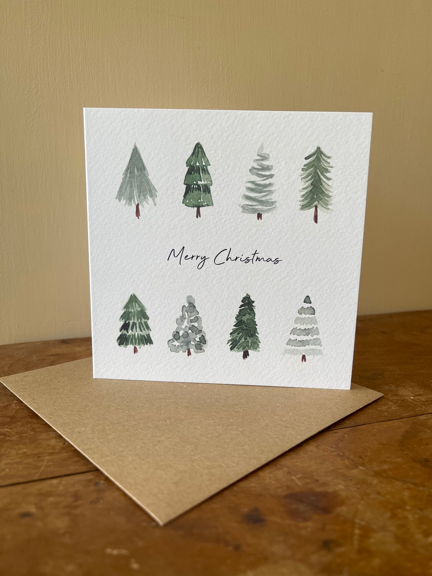 Merry Christmas Trees Card