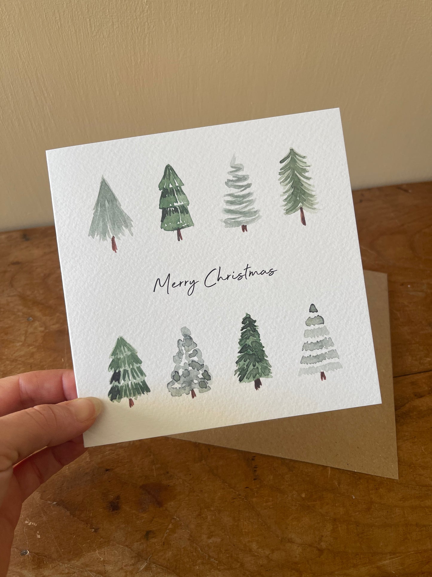 Merry Christmas Trees Card